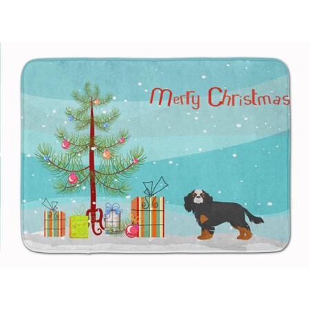 Carolines Treasures Cavalier King Charles Spaniel Christmas Tree Machine Washable Memory Foam Mat CK3465RUG